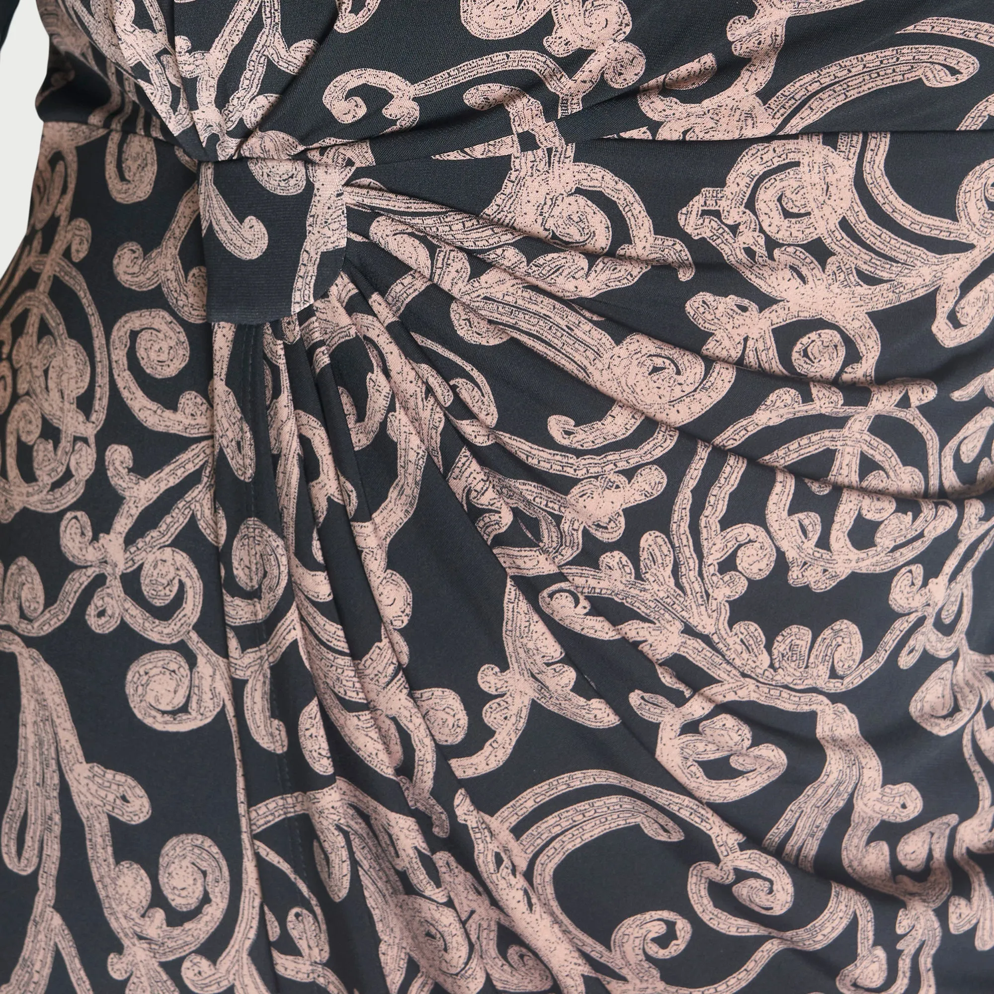 Lisa Taupe Faux Wrap Dress sold by connected apparel product image thumbnail 4