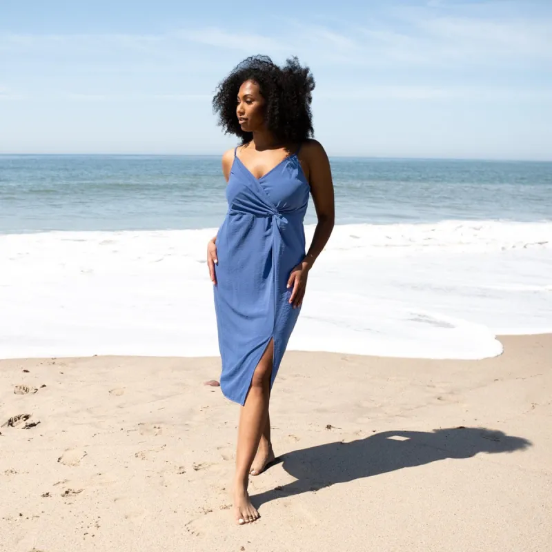 Leila Knotted Dress made by connected apparel