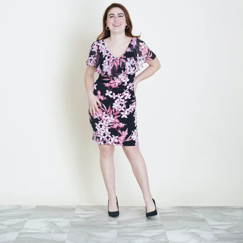 Sunny Rose Floral Bodycon Dress sold by connected apparel