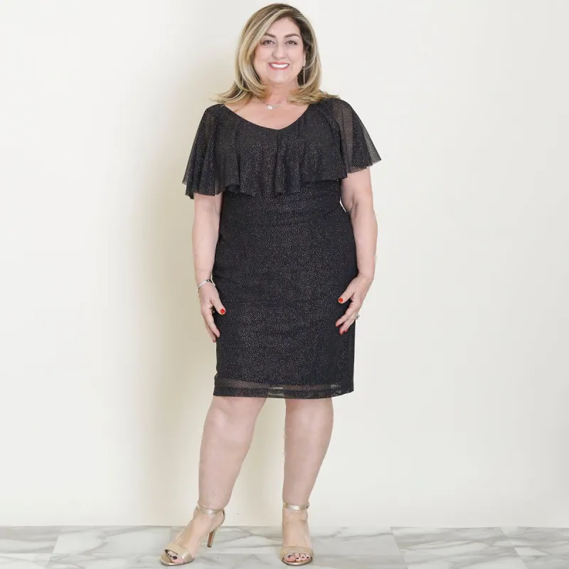 Sunny Copper Glitter Bodycon Dress sold by connected apparel