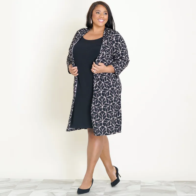 Monica Camel Print Jacket Dress sold by connected apparel