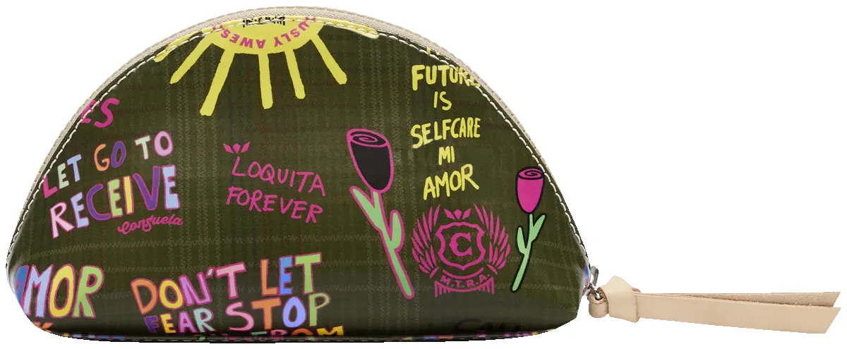 Olive Medium Cosmetic Case sold by Consuela product image thumbnail 4