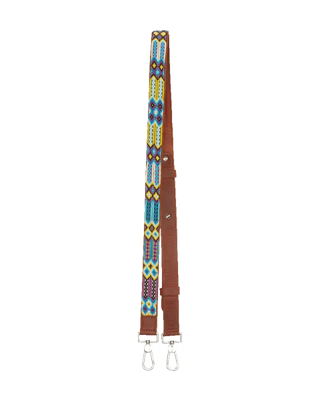 Blueberry Slim Leather Crossbody Strap sold by Consuela