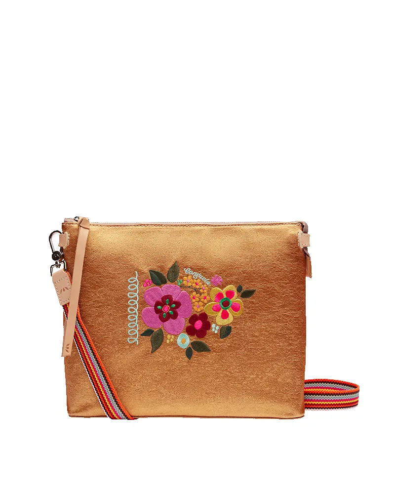 Bronzed Downtown Crossbody sold by Consuela