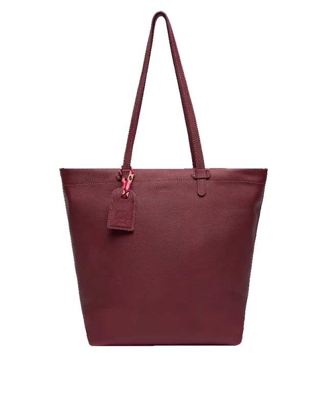 Plum Daily Tote sold by Consuela
