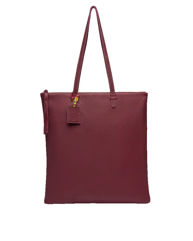 Plum Shopper Tote sold by Consuela