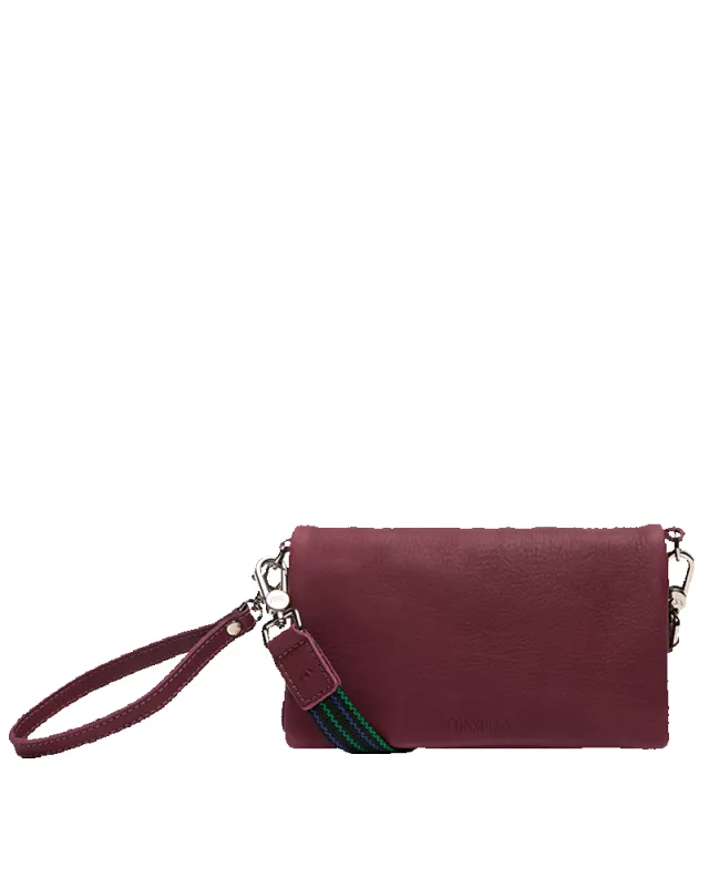 Plum Uptown Crossbody sold by Consuela