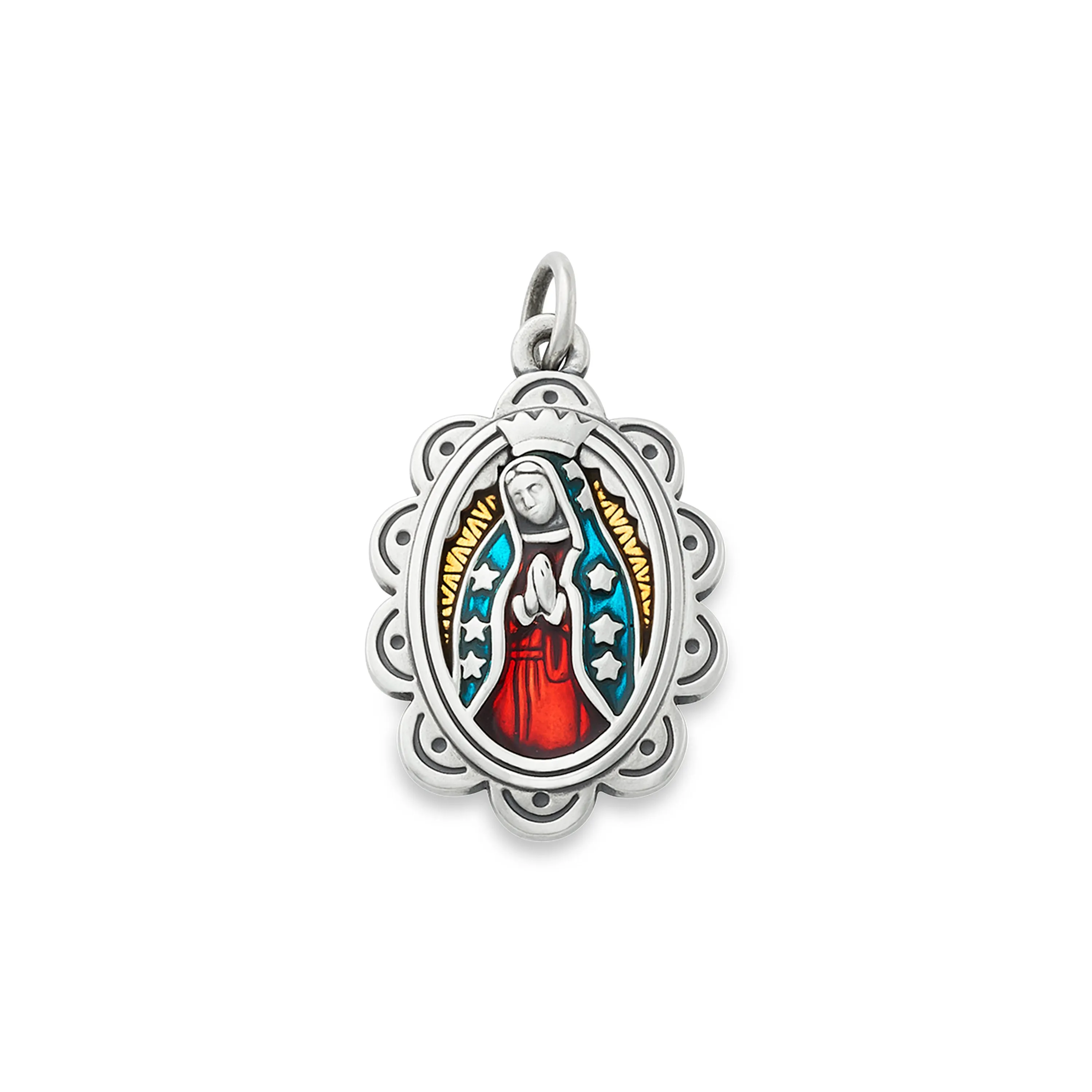 Enamel Virgin of Guadalupe Charm sold by Consuela product image thumbnail 2