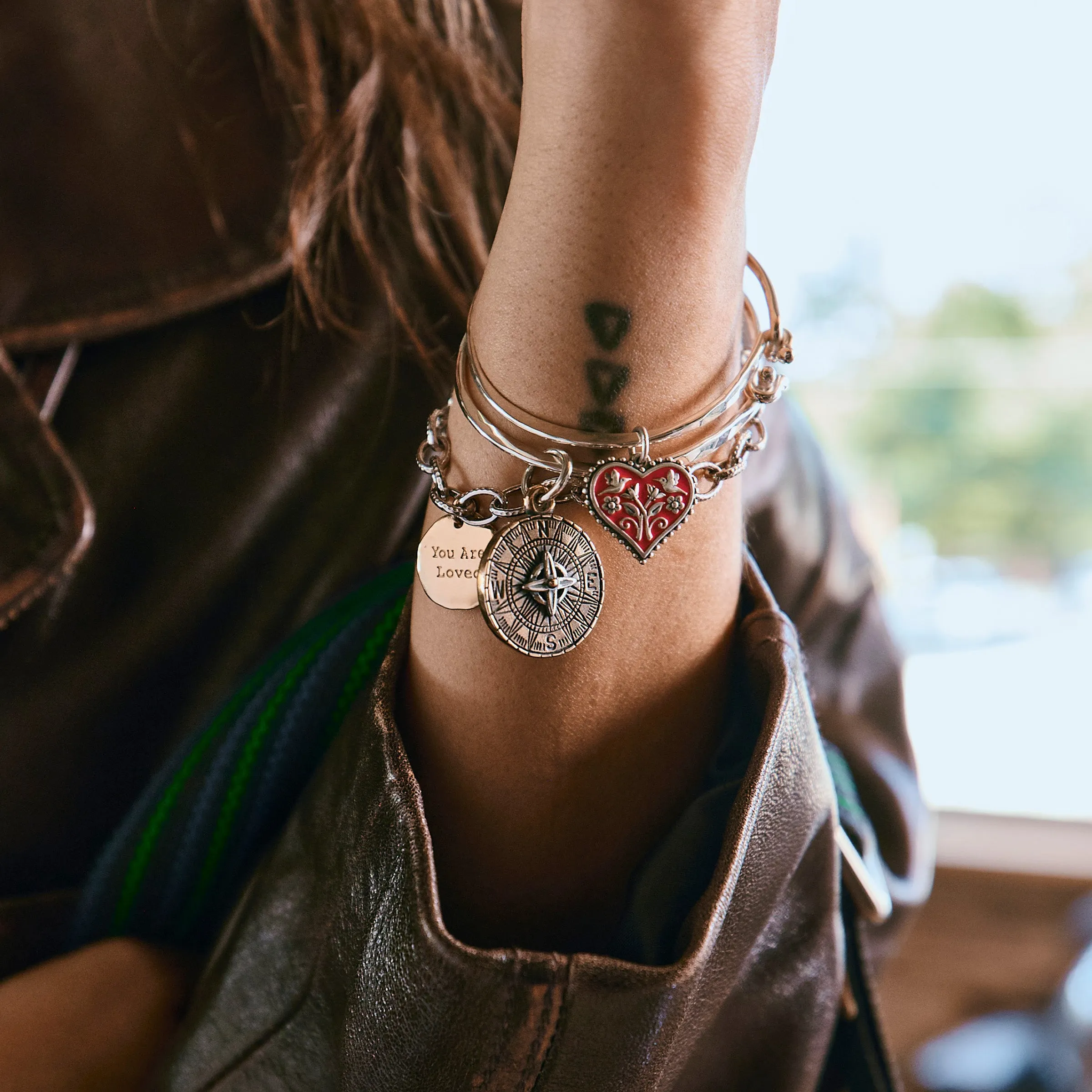 Enamel Red Hearts in Bloom Charm sold by Consuela product image thumbnail 3