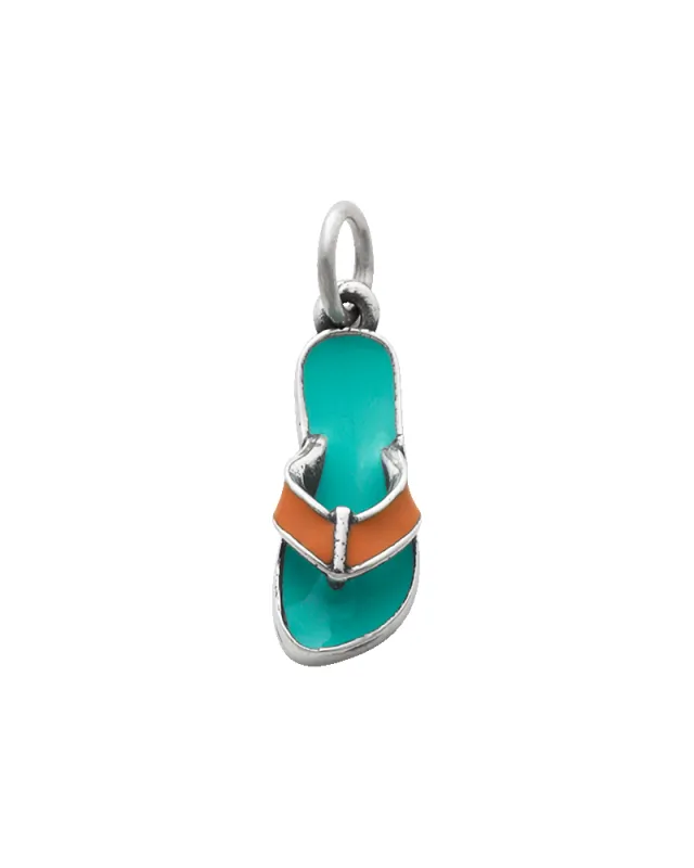 Enamel Flip-Flop Charm sold by Consuela
