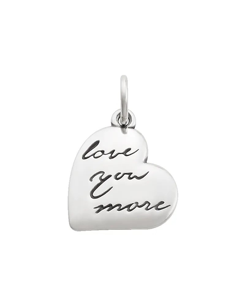 "Love You More" Charm sold by Consuela
