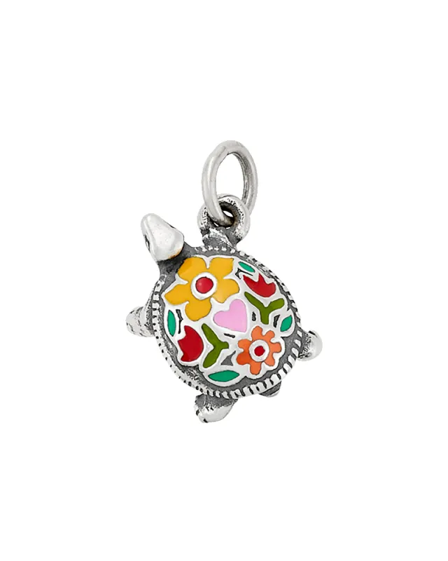 Enamel Festive Turtle Charm sold by Consuela