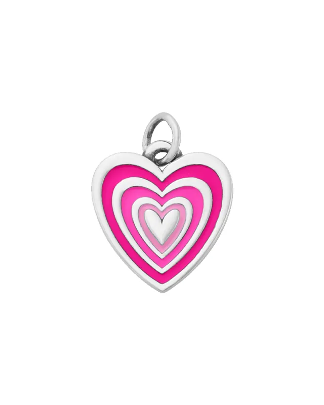 Enamel Radiant Heart Charm sold by Consuela