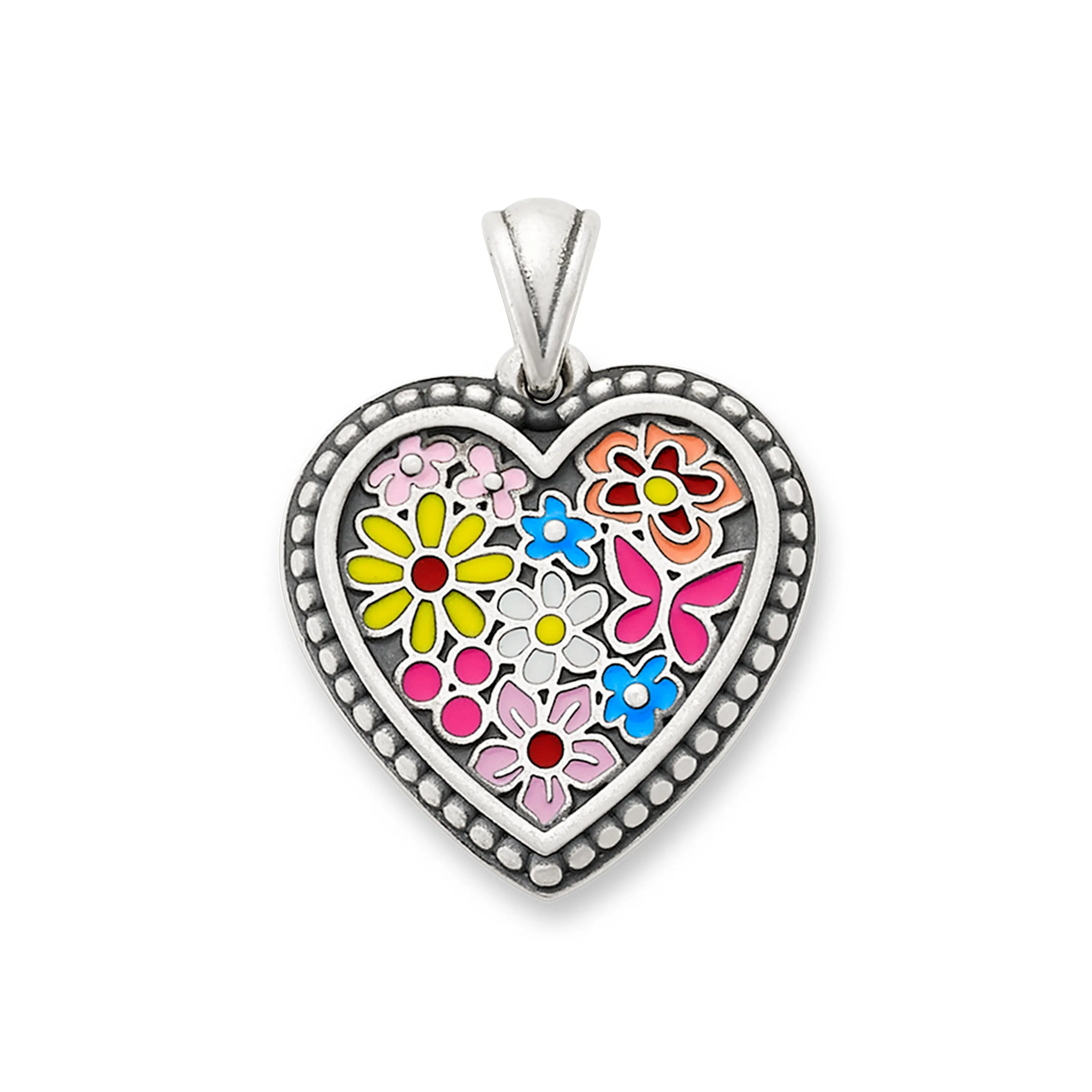 Enamel Floral Heart Pendant sold by Consuela product image thumbnail 2