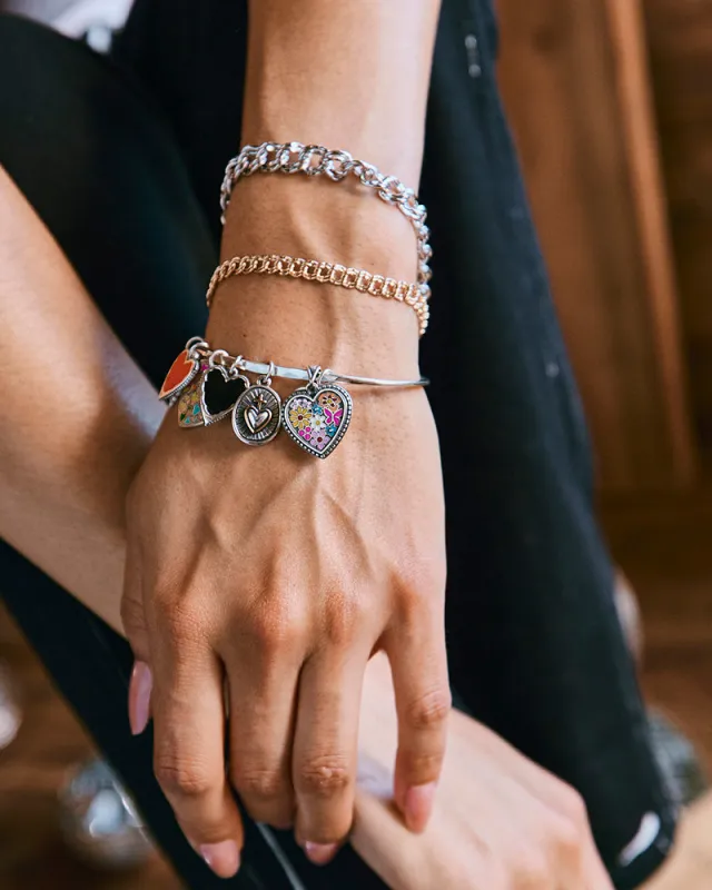 Enamel Floral Heart Pendant sold by Consuela