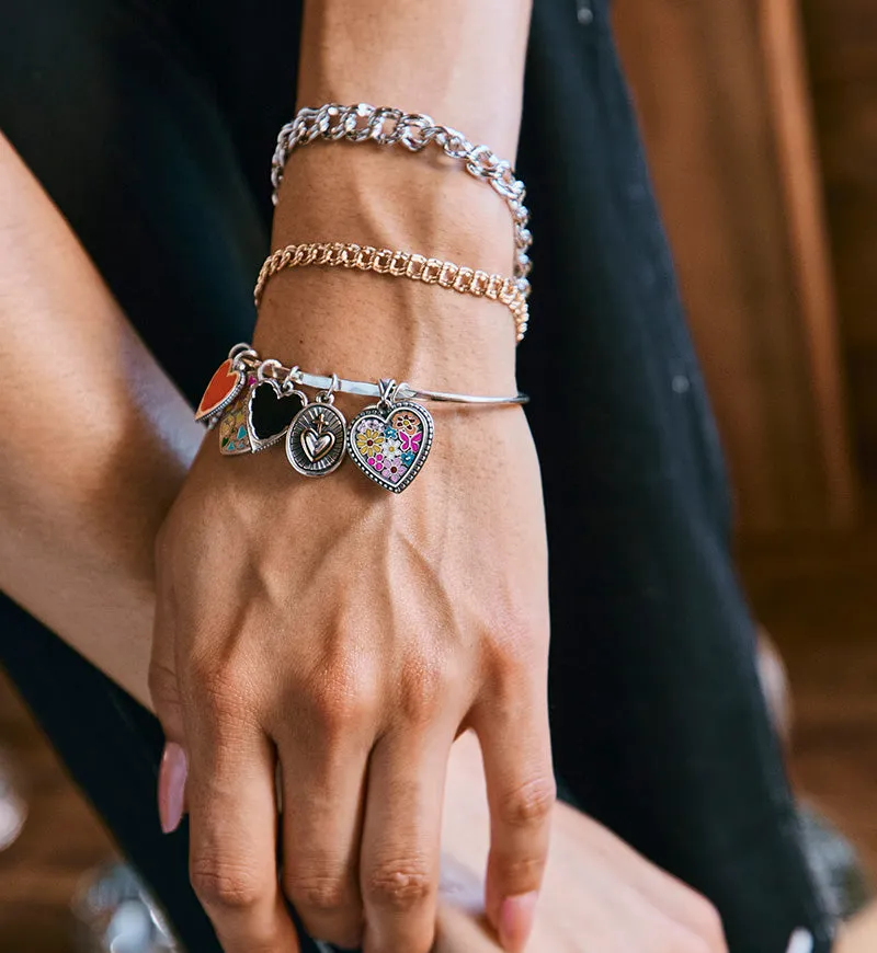 Enamel Floral Heart Pendant sold by Consuela product image thumbnail 4