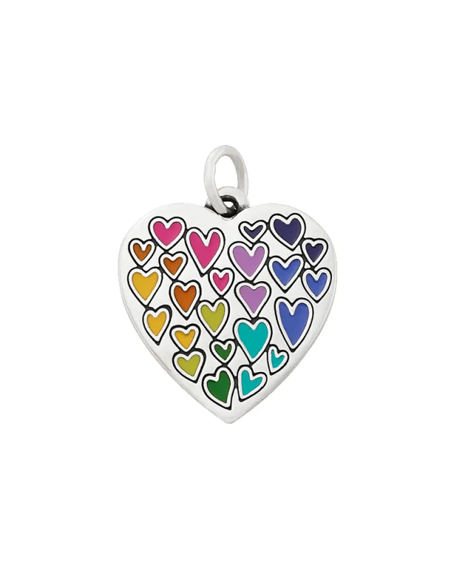 Full of Love Enamel Heart Charm sold by Consuela