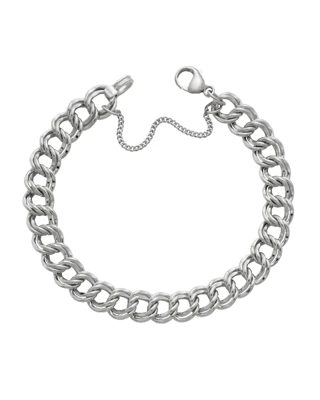 Heavy Double Curb Charm Bracelet sold by Consuela