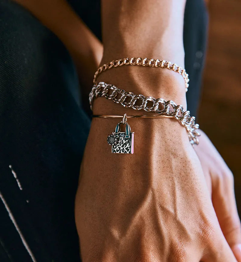 Heavy Double Curb Charm Bracelet sold by Consuela product image thumbnail 4