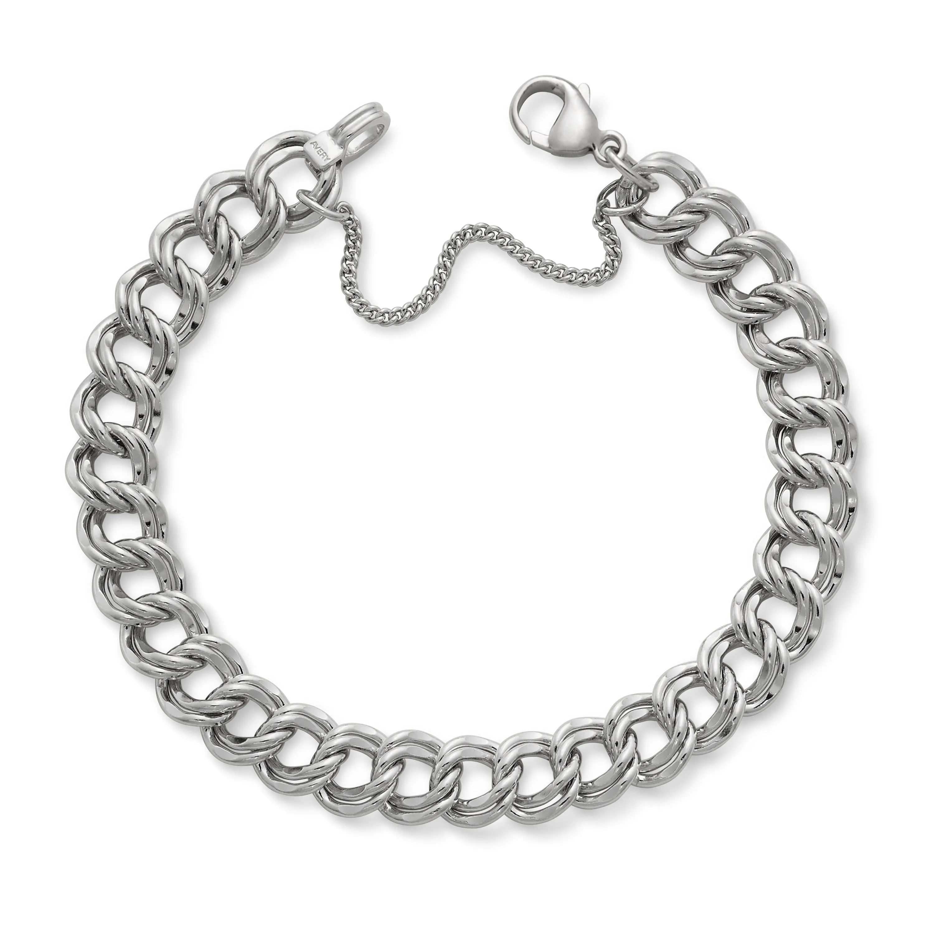 Heavy Double Curb Charm Bracelet sold by Consuela product image thumbnail 2