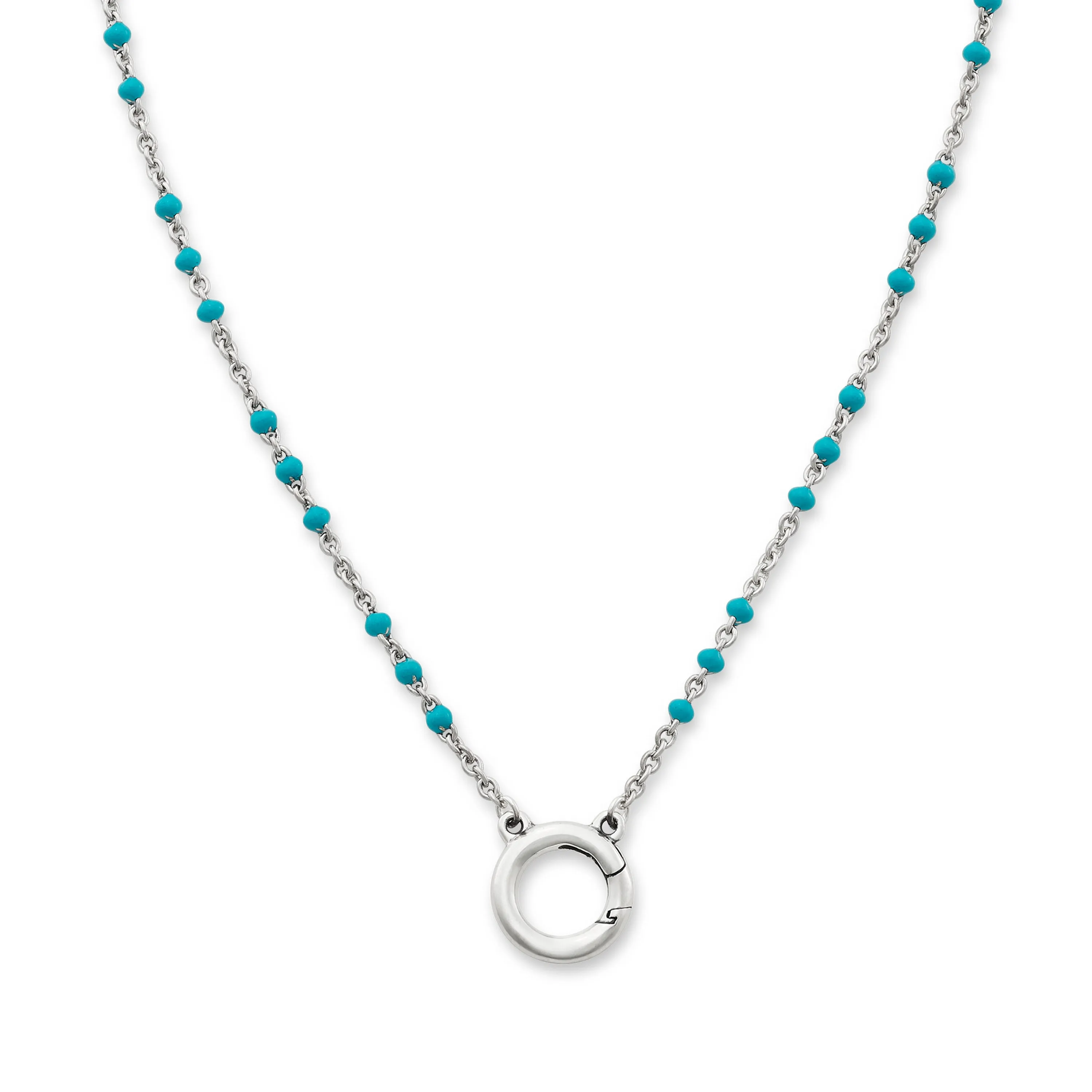 Enamel Beaded Chain Changeable Charm Holder Necklace sold by Consuela product image thumbnail 2