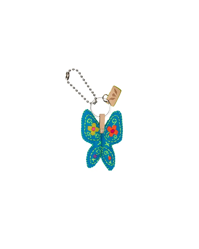 Blue Felt Mariposa Charm sold by Consuela