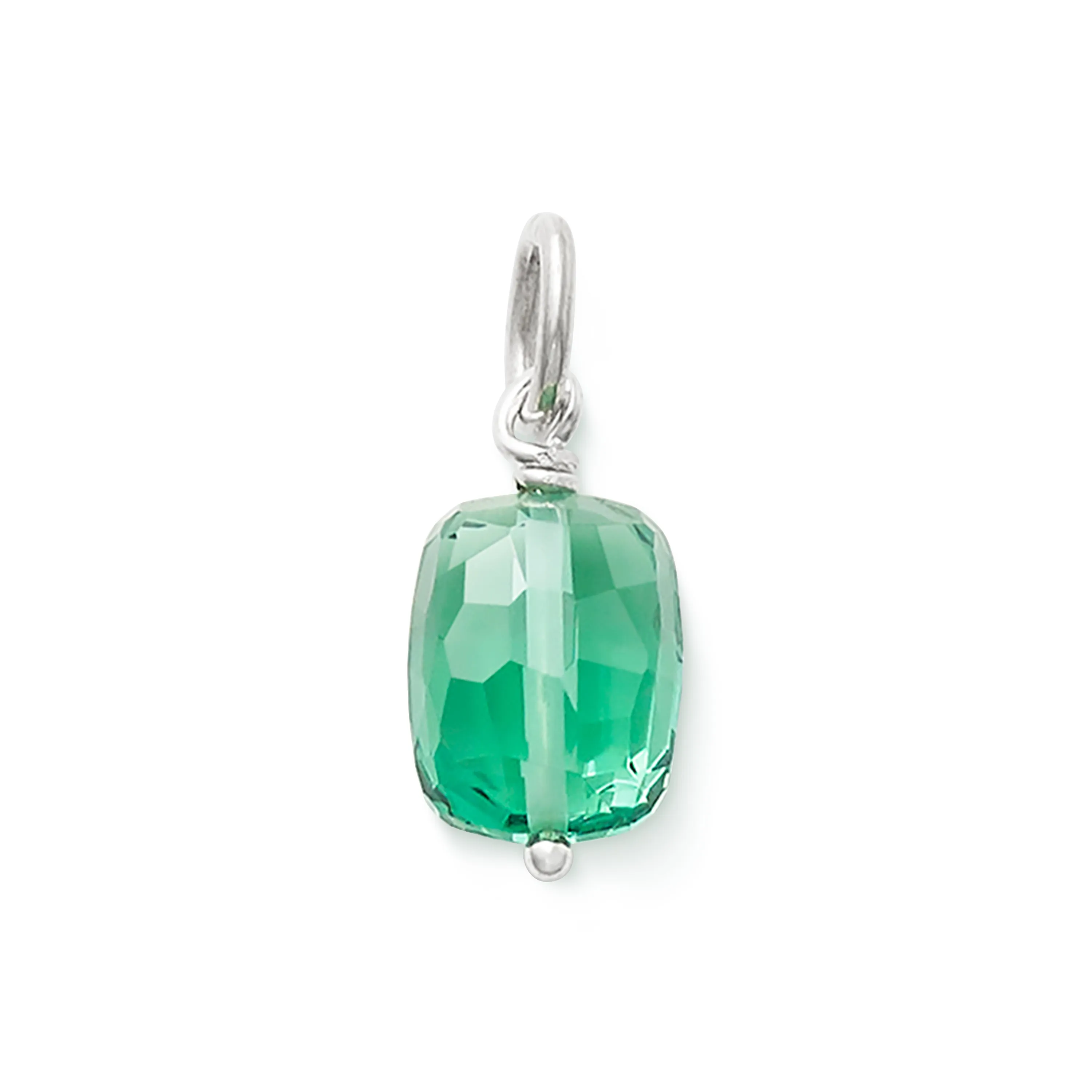 Faceted Lab-Created Green Amethyst Gemstone Bead Pendant sold by Consuela product image thumbnail 2