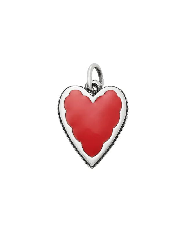Enamel Red Heart Charm sold by Consuela