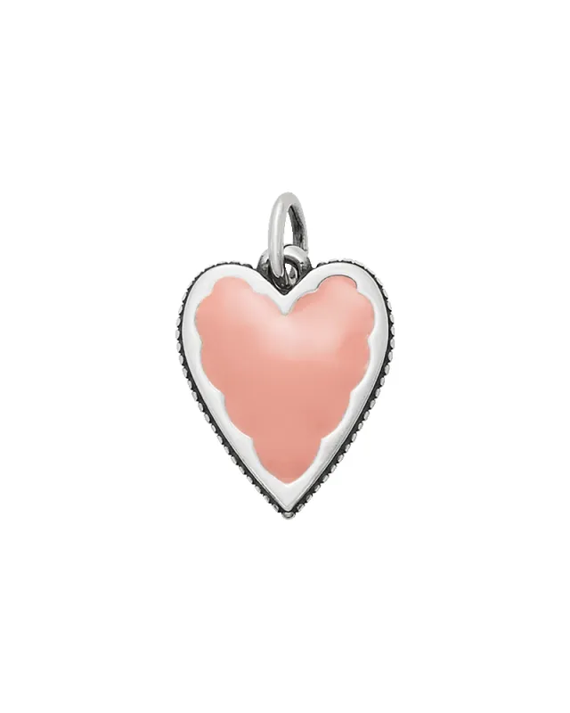 Enamel Pink Heart Charm sold by Consuela