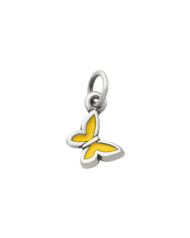 Enamel Yellow Mini Butterfly Charm sold by Consuela