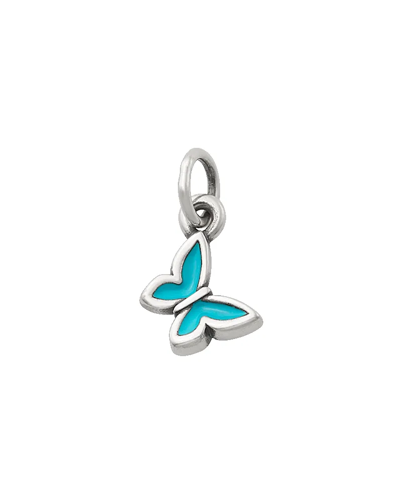 Enamel Blue Mini Butterfly Charm sold by Consuela