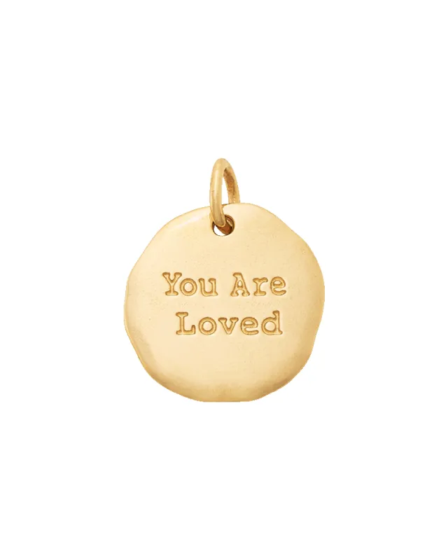 "You Are Loved" 14K Gold Charm sold by Consuela