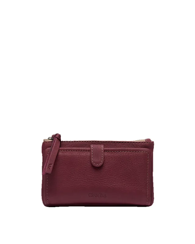 Plum Slim Wallet sold by Consuela