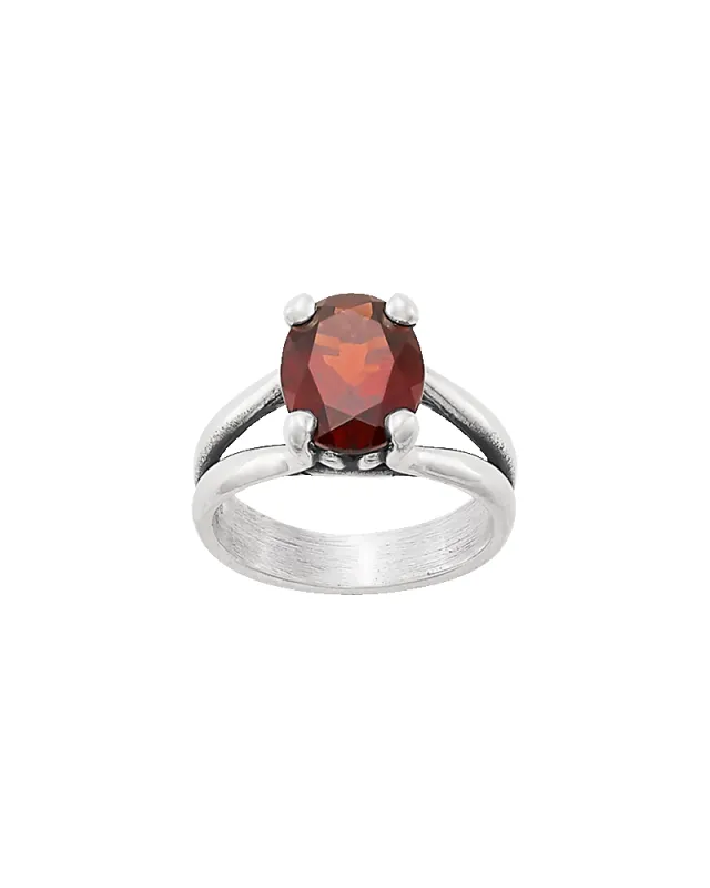 Oval Garnet Ring sold by Consuela