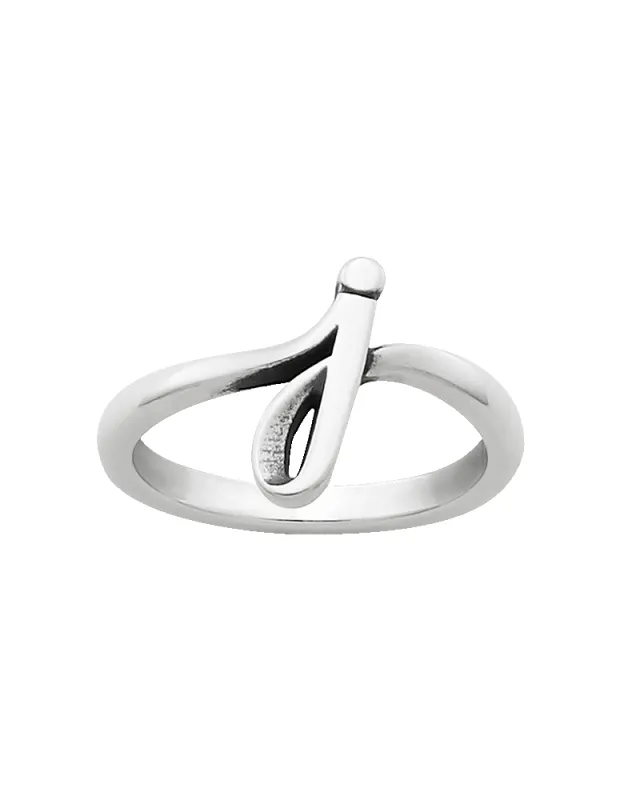 Script Initial 'J' Ring sold by Consuela