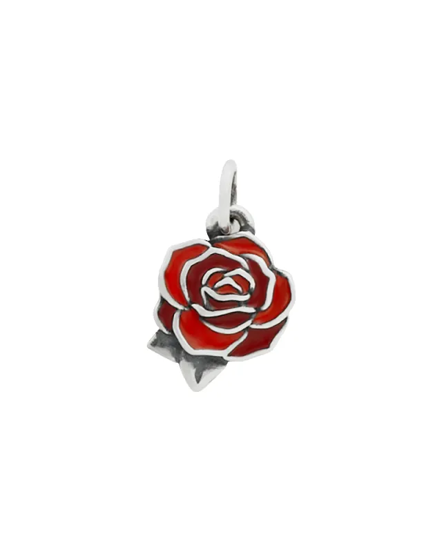 Enamel Consuela Red Rose Charm sold by Consuela