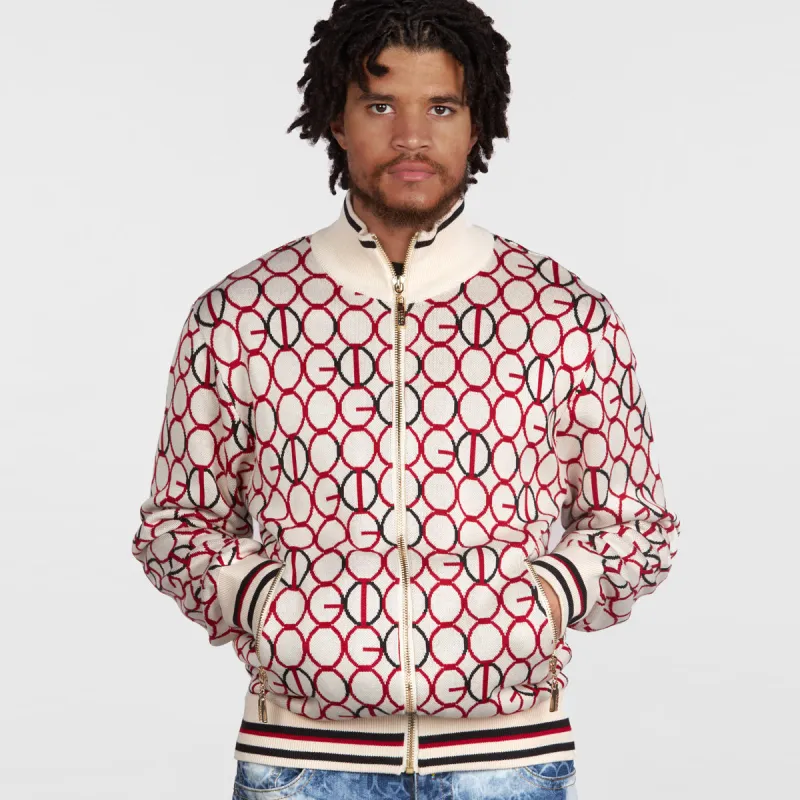 COOGI LINK ZIP SWEATER - RED sold by COOGI