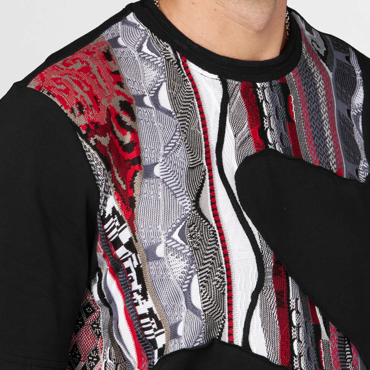 COOGI Sweater-Pieced Tee in Black sold by COOGI product image thumbnail 3