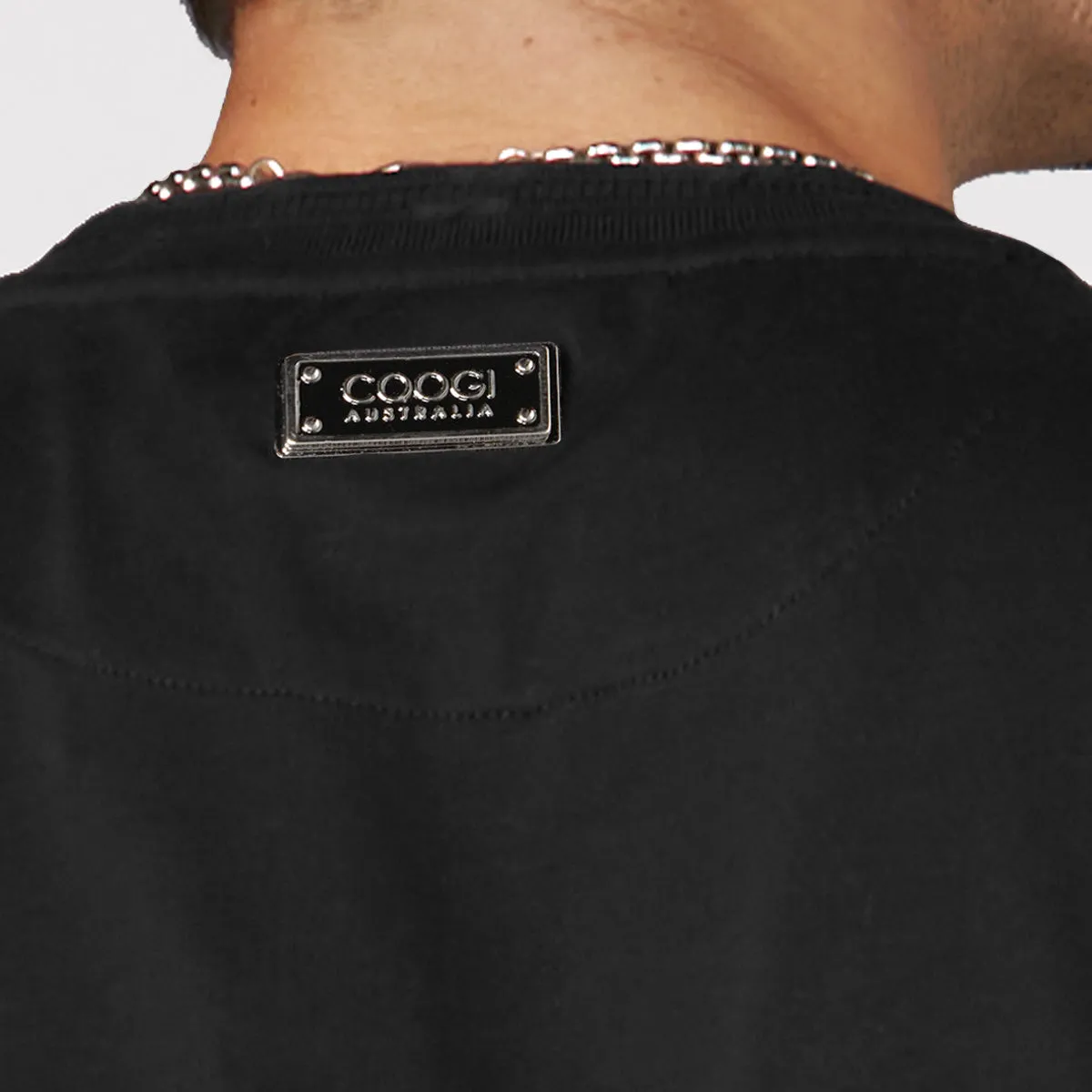 COOGI Sweater-Pieced Tee in Black sold by COOGI product image thumbnail 4