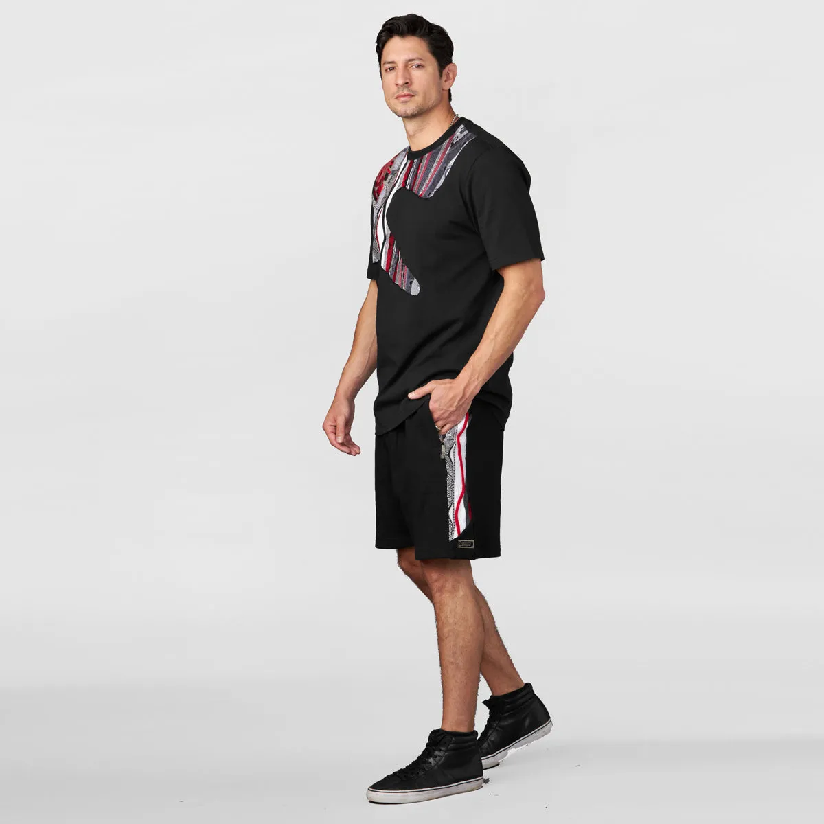 COOGI Sweater-Pieced Tee in Black sold by COOGI product image thumbnail 2