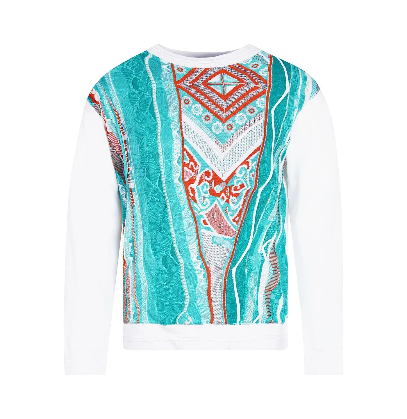 COOGI South Beach Sweater Pieced Fleece Crew Neck sold by COOGI