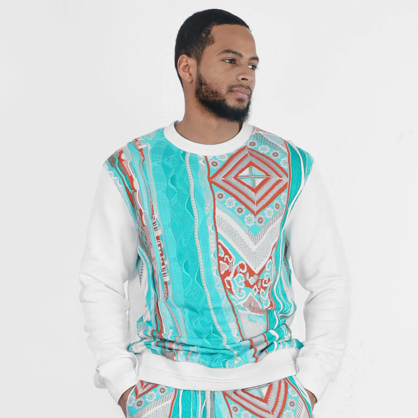 COOGI South Beach Sweater Pieced Fleece Crew Neck sold by COOGI product image thumbnail 2