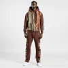 COOGI Sweater Pieced Fleece Jogger - Brown sold by COOGI