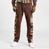COOGI Sweater Pieced Fleece Jogger - Brown sold by COOGI