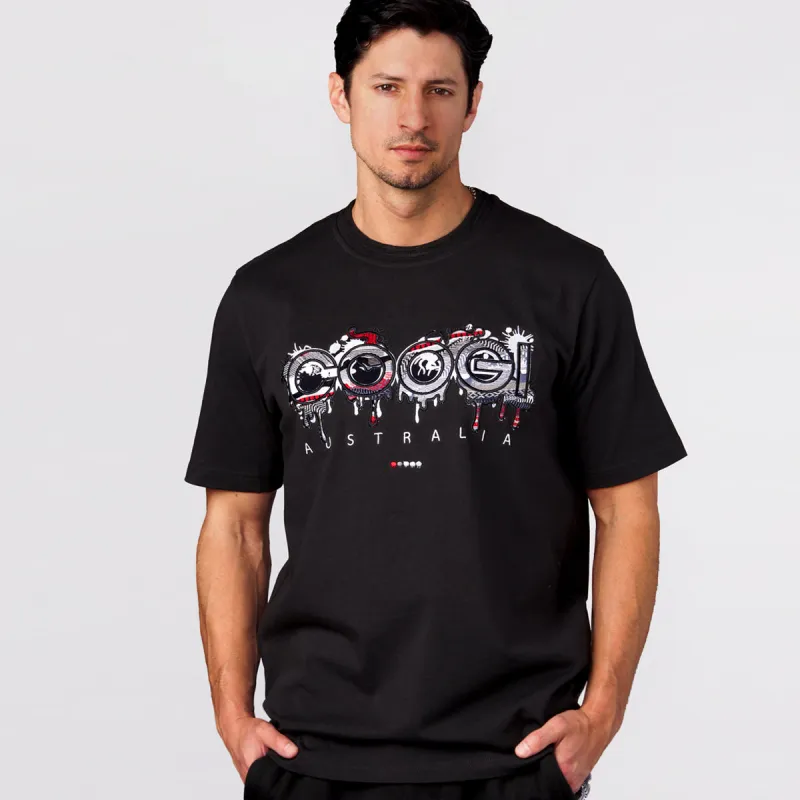 COOGI Logo Drip Tee in Black sold by COOGI