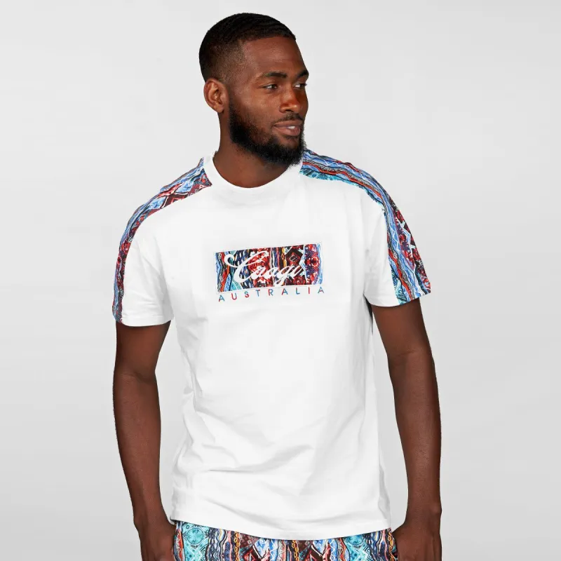 COOGI BLUE-RED OG PATCH TEE - WHITE sold by COOGI