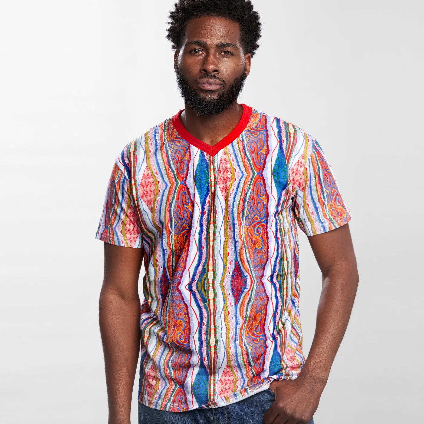 COOGI Classic All-Over V-Neck Tee sold by COOGI