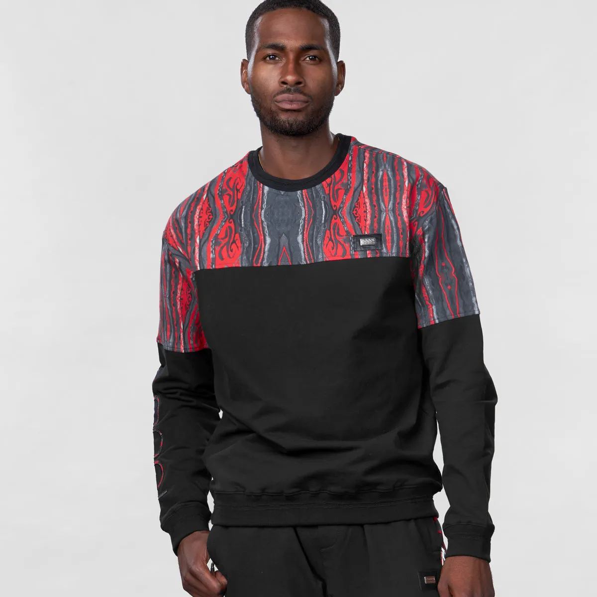 COOGI Classic Red-Black Fleece Crewneck sold by COOGI