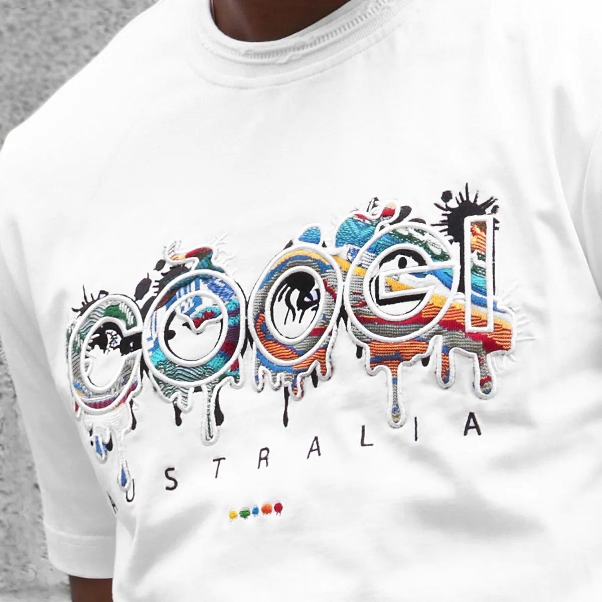 COOGI Logo Drip Tee in White sold by COOGI product image thumbnail 3