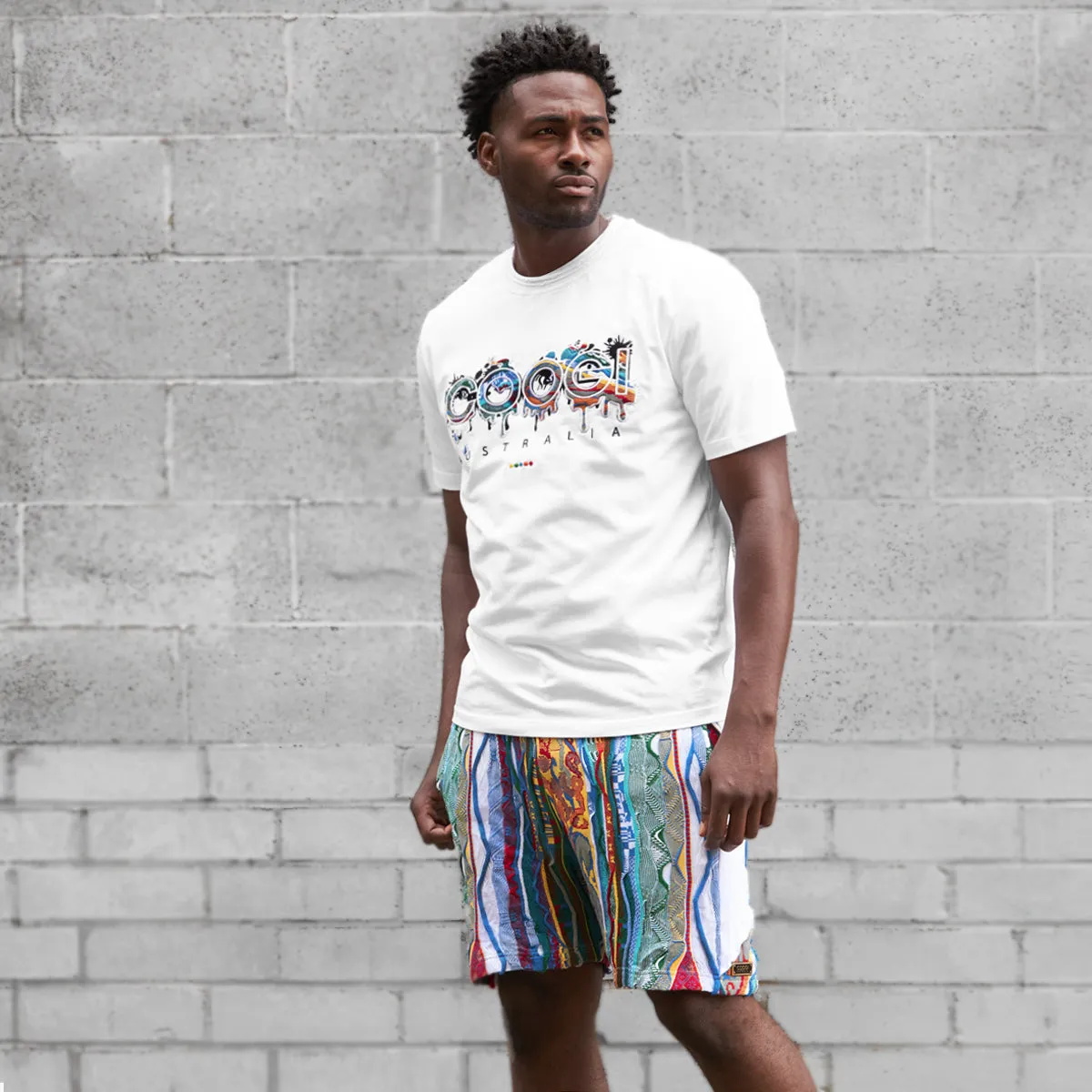 COOGI Logo Drip Tee in White sold by COOGI product image thumbnail 2